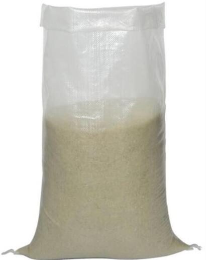 White polypropylene woven sack