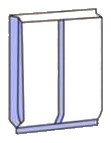 Back-seam side-gusset pouch