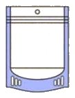 Sealed-bottom zipper stand-up pouch
